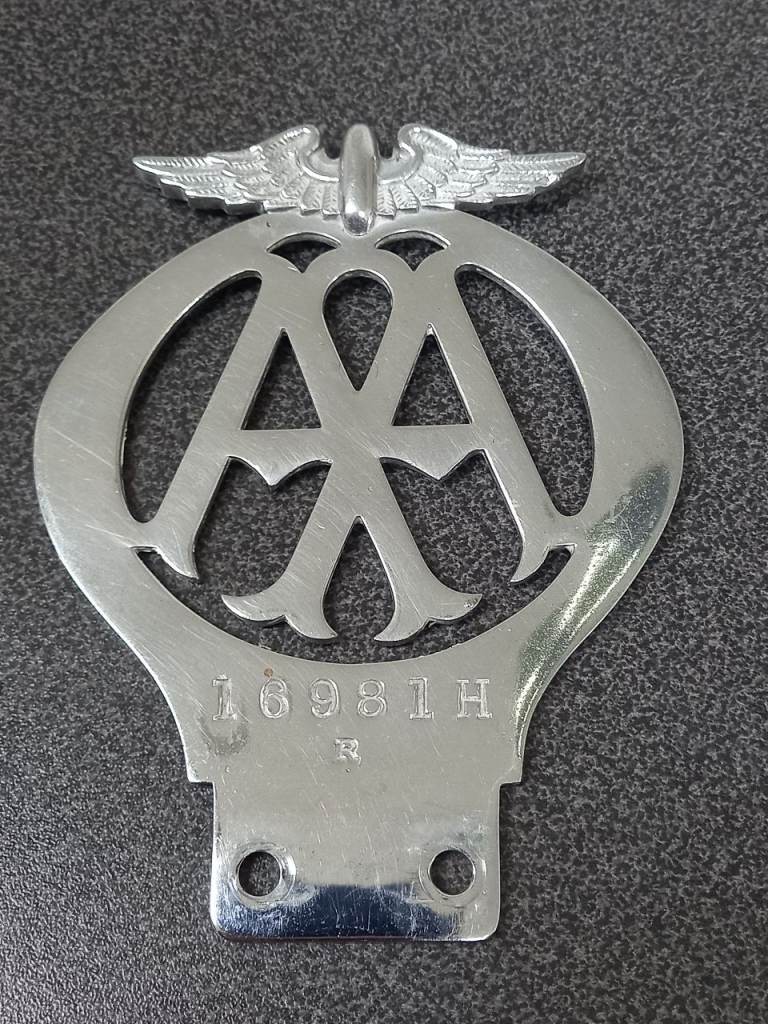 Vintage AA car badge.