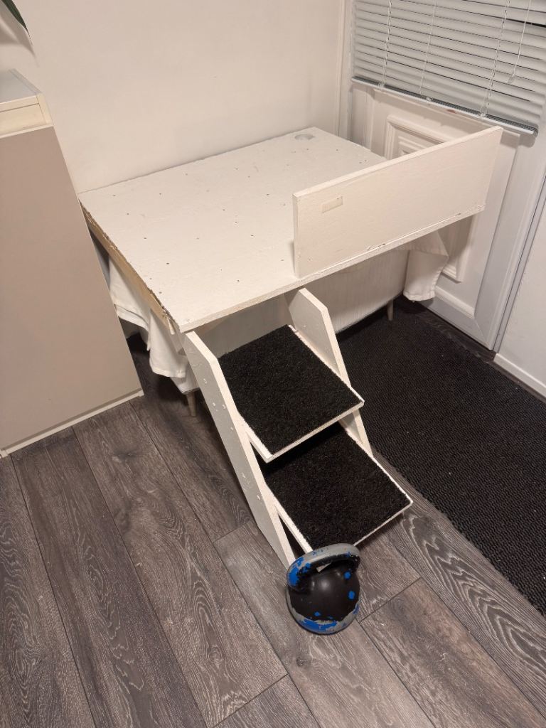 FREE Handmade Pet Steps Mezzanine Level Raised Bed Floor Under Stairs Cupboard Dog Enclosure Pen Cat