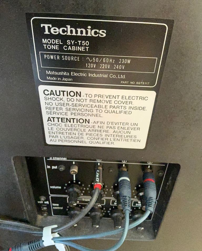 Technics SY-T50 organ/keyboard speaker, £75.00 for Sale