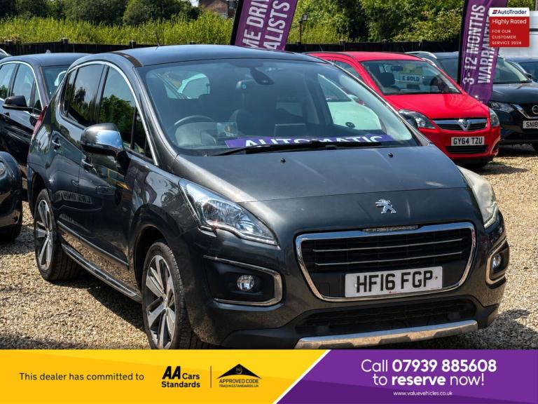 2016 Peugeot 3008 1.6 3008 Allure Blue HDi S/S Auto 5dr SUV Diesel Automatic