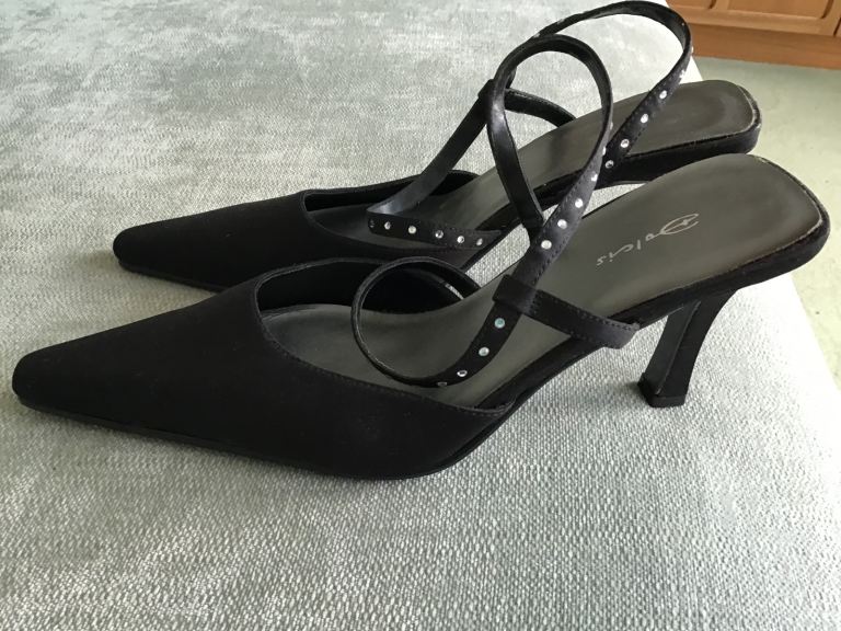 Dolcis evening sandals with diamanté decoration unworn size 3