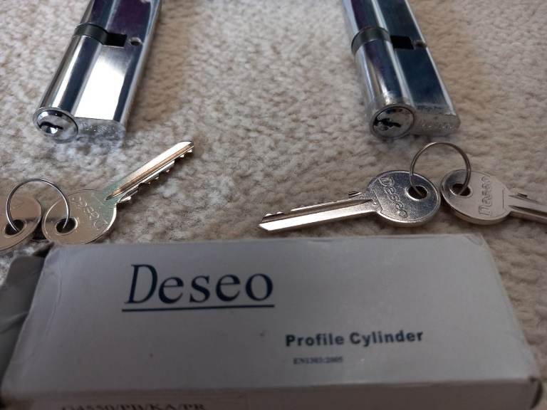 Two profile door cylinders both for £8