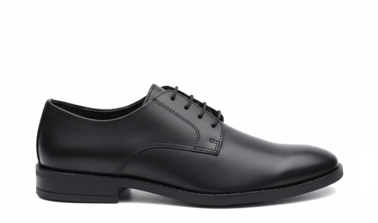Men’s Essential Black Leather Slip-On Dress Shoes – Seamless Professional