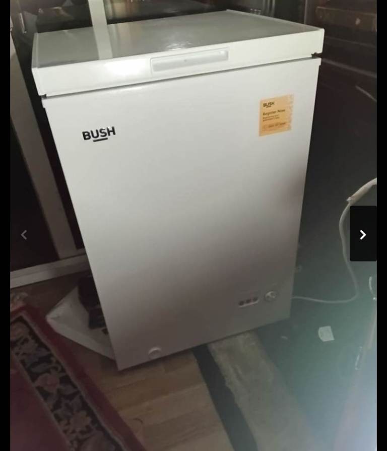 NEARLY NEW BUSH CHEST FREEZER.