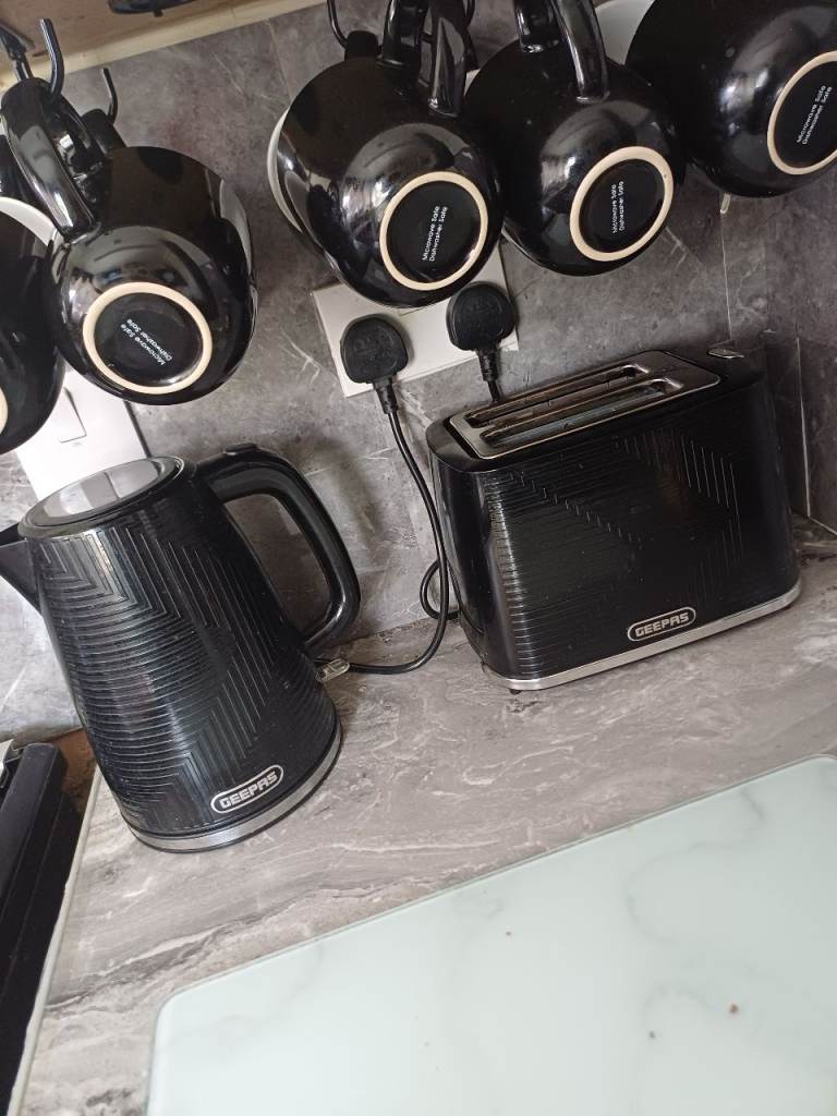 Microwave kettle toaster tea coffee sugar cannister