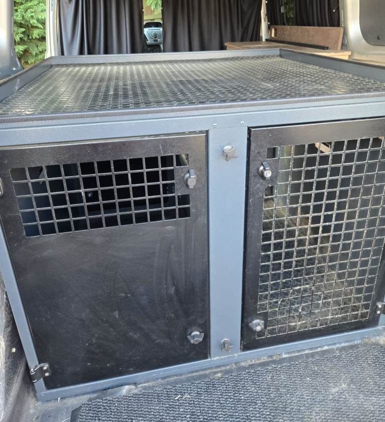 Large single or double dog cage