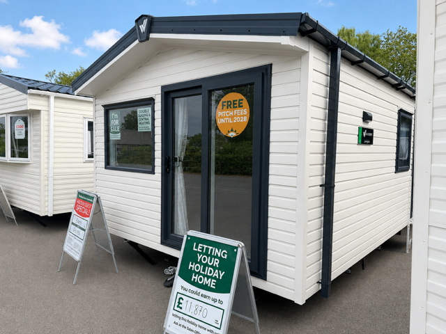 2 Bed Ex Demo Caravan For Sale - £49,995. 11.5 month season