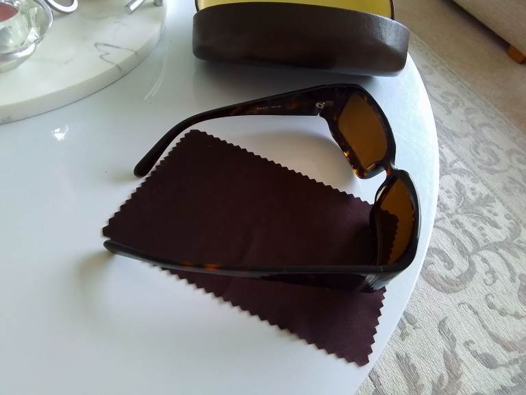 Sunglasses By Designer Miu Miu In Brown Tortoise Shell 