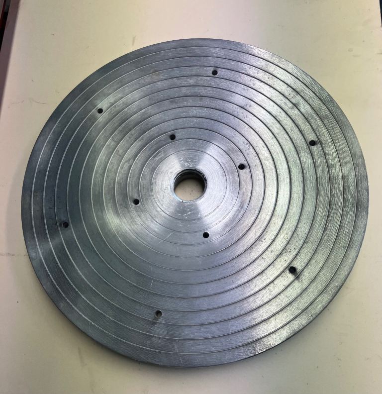 14” aluminium faceplate for Union Graduate lathe 