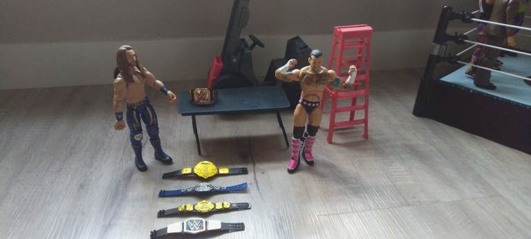 WWE Wrestling Action Figures with Ring and Accessories