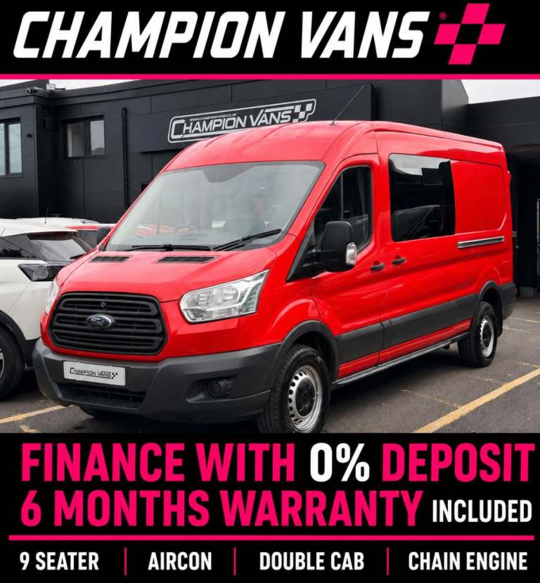 2015 Ford Transit 2.2 TDCI 350 120BHP Kombi Double Cab 9 Seater