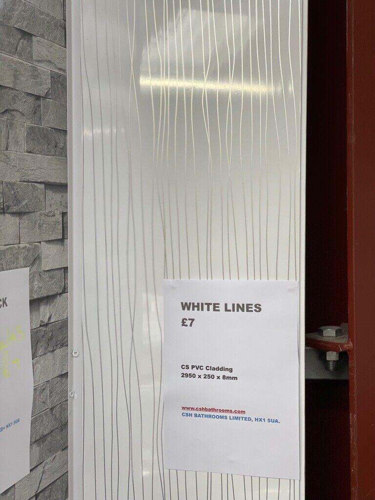 PVC Cladding 10mm, tongue & groove,Trims, adhesives, CSH BATHROOMS LTD