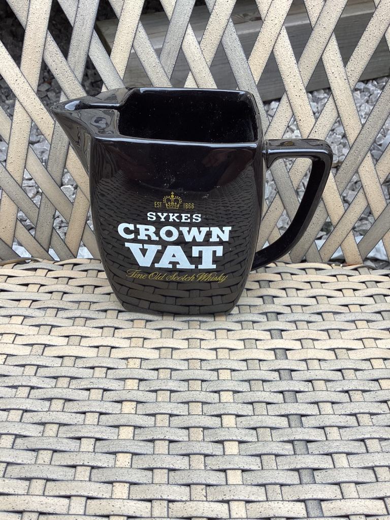 Whisky water jug, Sykes Crown Vat.