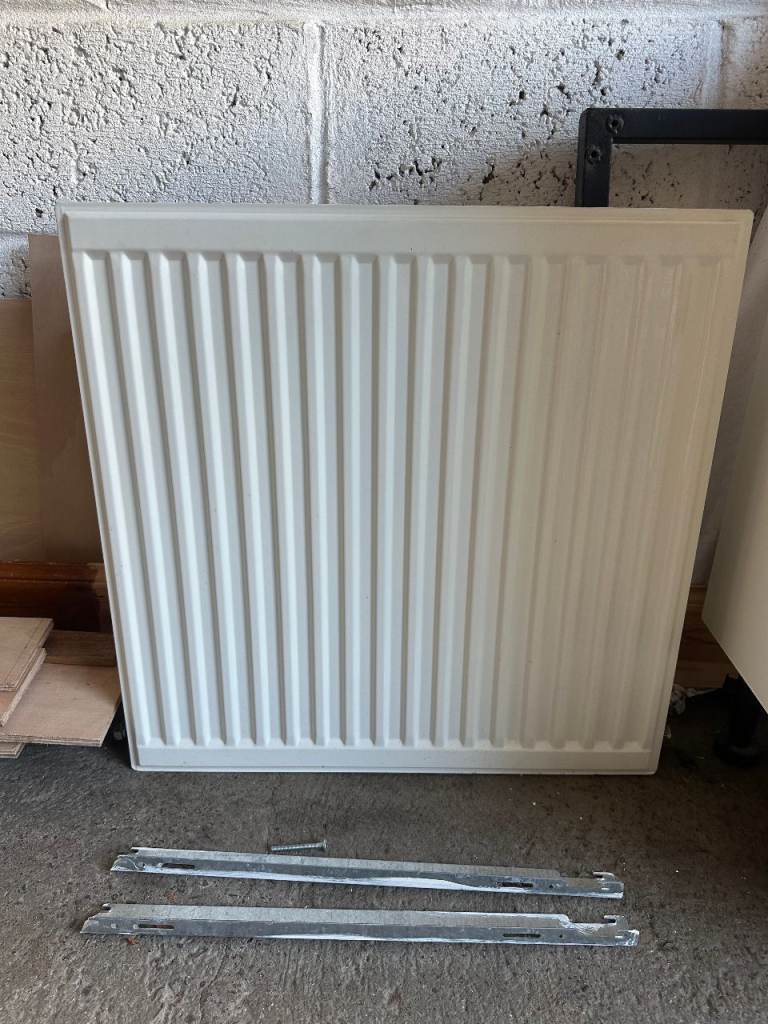 White Double Panel Wall Radiator