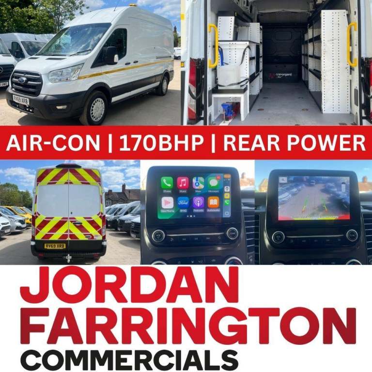 2019 69 reg FORD TRANSIT 350 L3H3 RWD TREND 170 BHP UTILITY SPEC WORKSHOP VAN