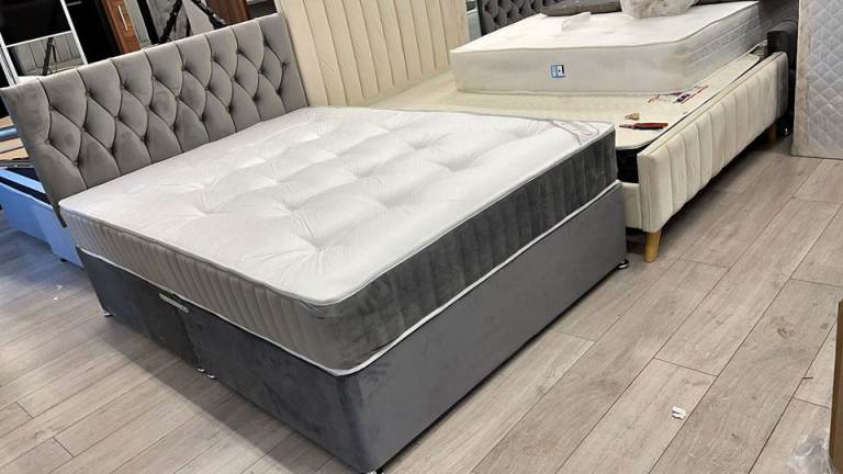 Luxury 4FT6 Double Divan Set + Memory Mattress / 20% OFF :: SAME DAY DELIVERY
