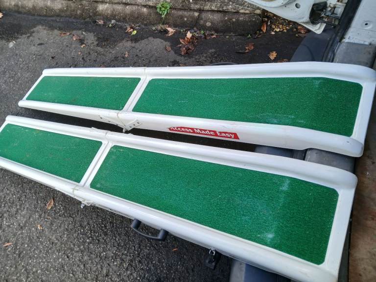 image for Jetmarine Pair of Access Made Easy folding channel ramps for mobility scooter or wheelchair