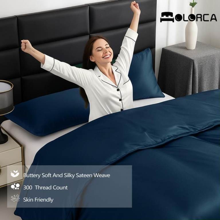 NEW Satin Bedding Set Soft Skin-friendly Breathable Airy （single）
