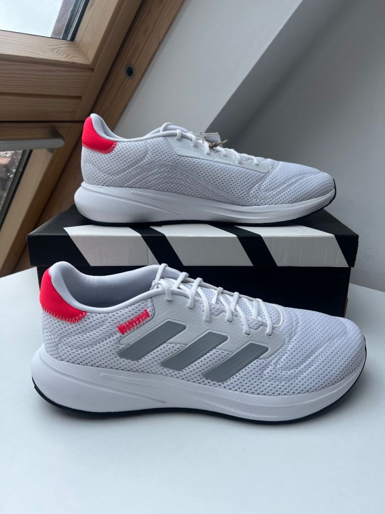 NEW Adidas Response Run 2.0 Trainers - White & Red
