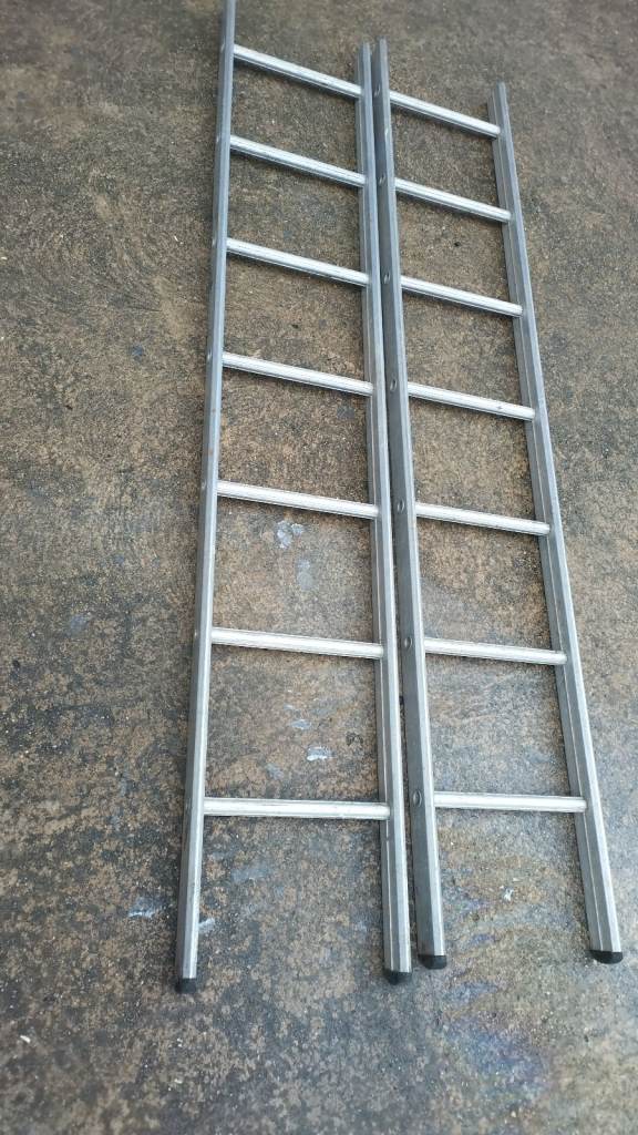 clima ladder x 2 6' long van trailer aluminium bungalow 
