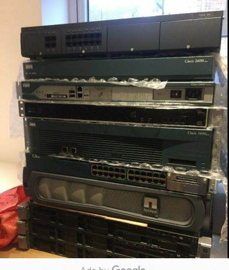 3 X rack servers Netapp Switch ASA PBX and other equipment Decomissioned due to closure of business