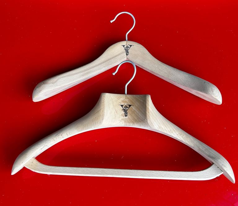 PREMIUM Luxury coat hangers for all clothes wardrobes high end quality wooden