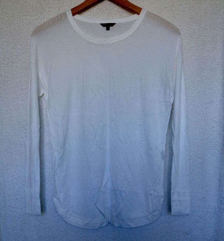 Massimo Dutti White Long Sleeve Top – As Good As New Condition