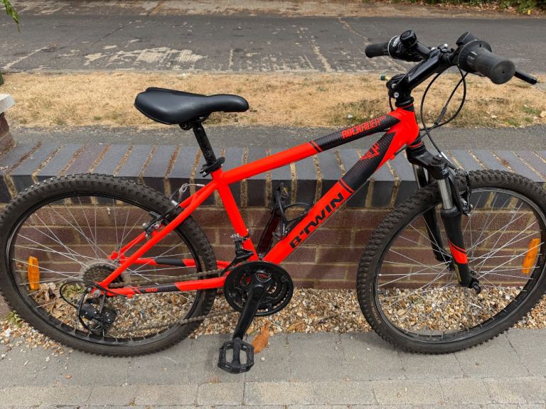 B'TWIN Rockrider Mountain Bike - Red, Good Condition