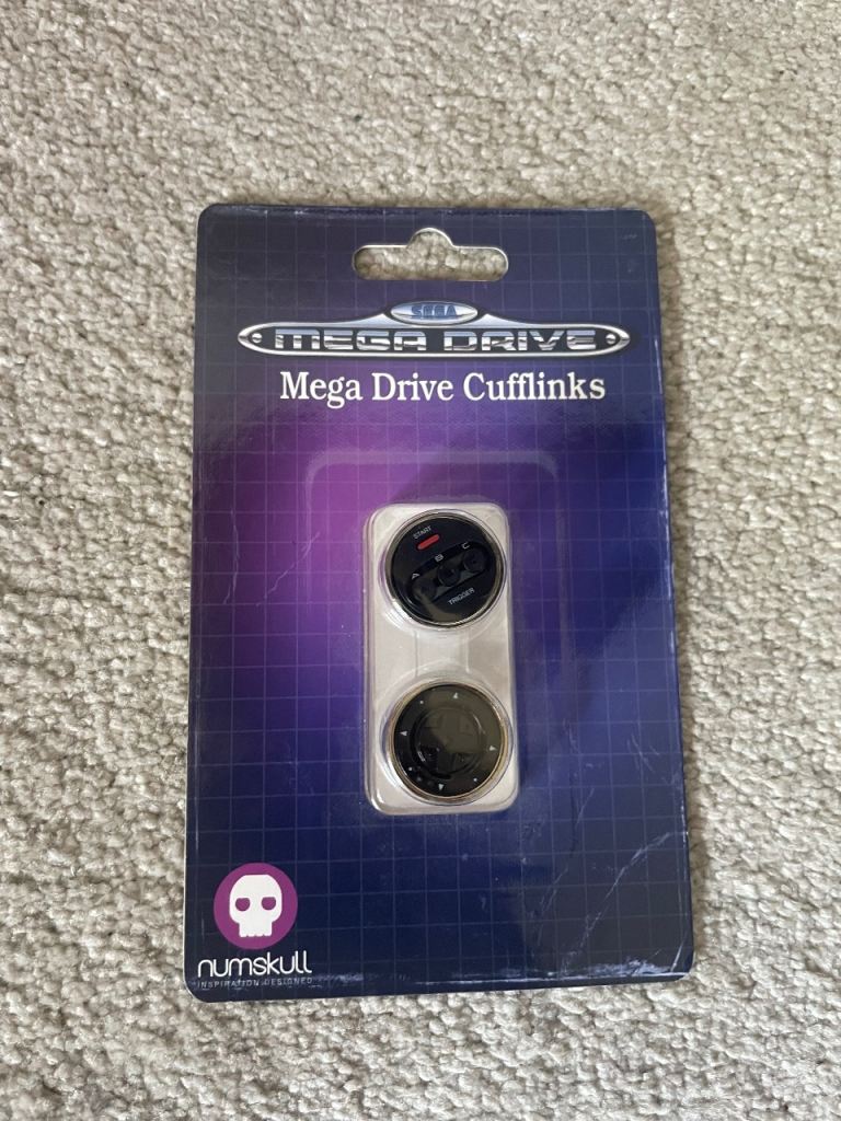 SEGA Mega Drive Cufflinks – New in Packaging