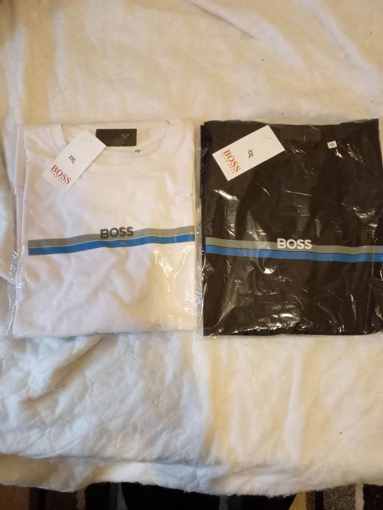 White & Black Hugo Boss T-Shirts