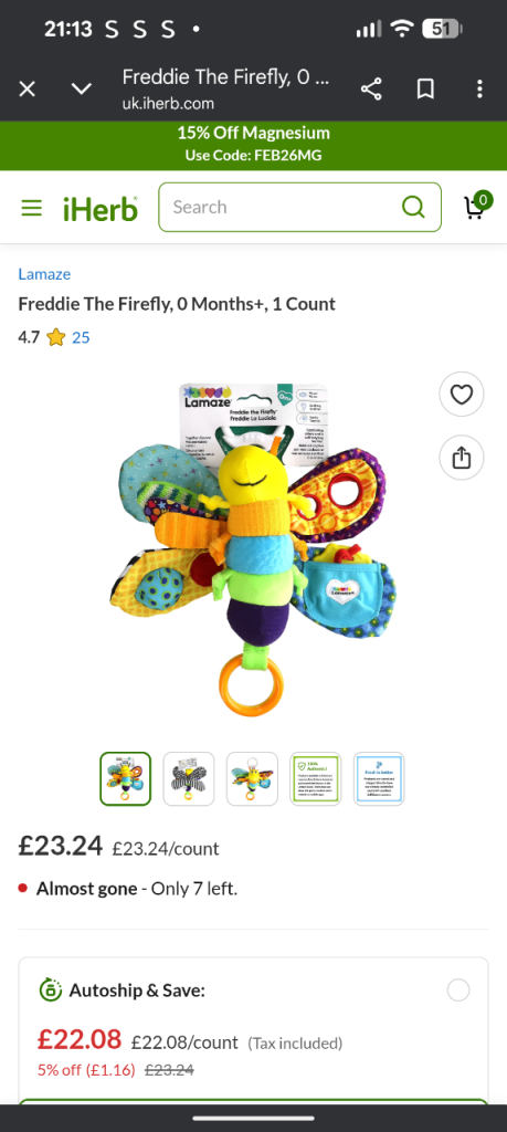 Lamaze Butterfly toy