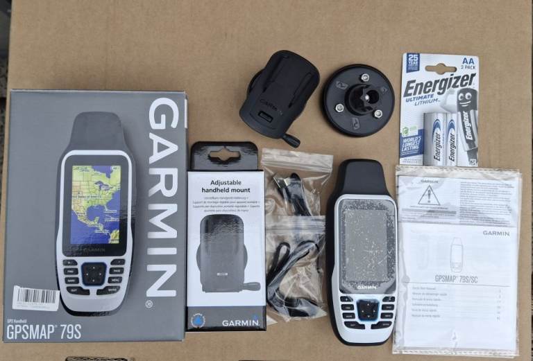 Garmin GPSMAP 79s Handheld GPS with Mount and Batteries