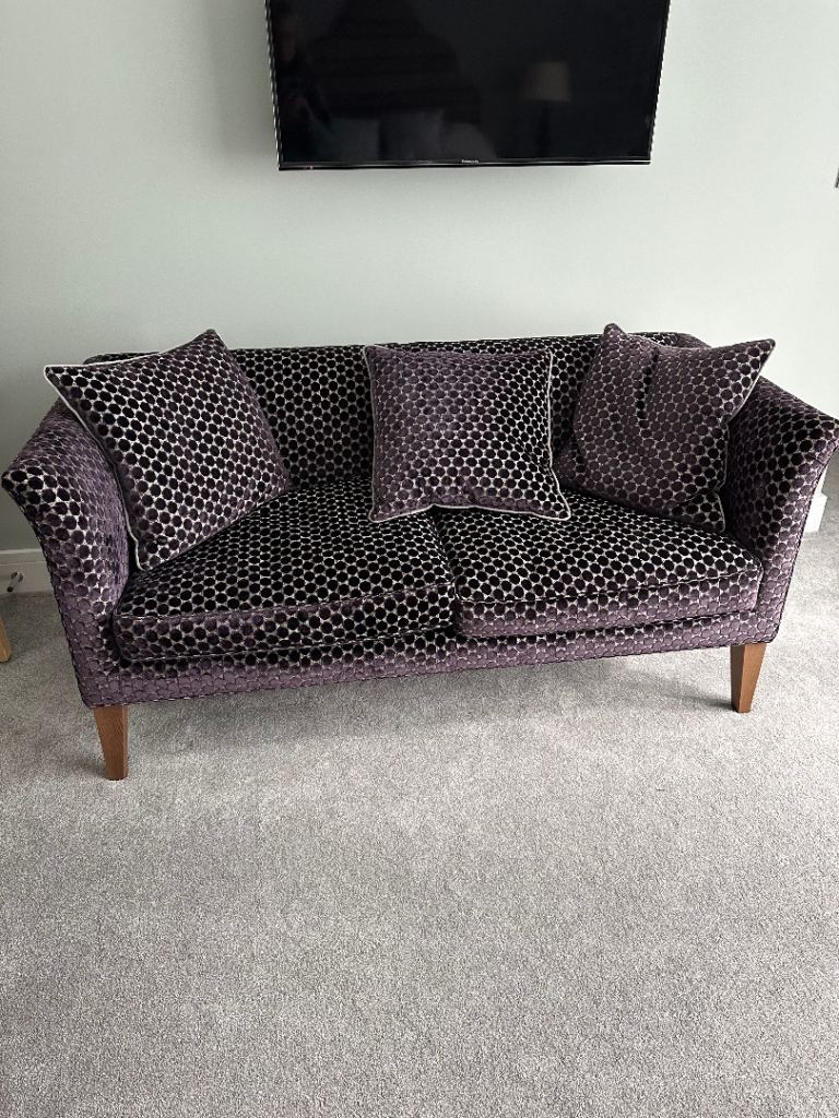 Purple 2 seater sofa