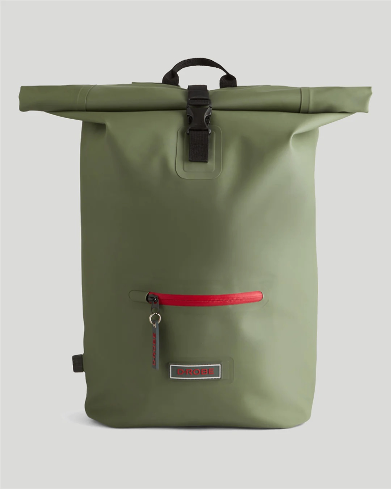 D-ROBE ROLL-TOP RUCKSACK - MOSS GREEN ONE SIZE 35 Litre Capacity BRAND NEW TAGS