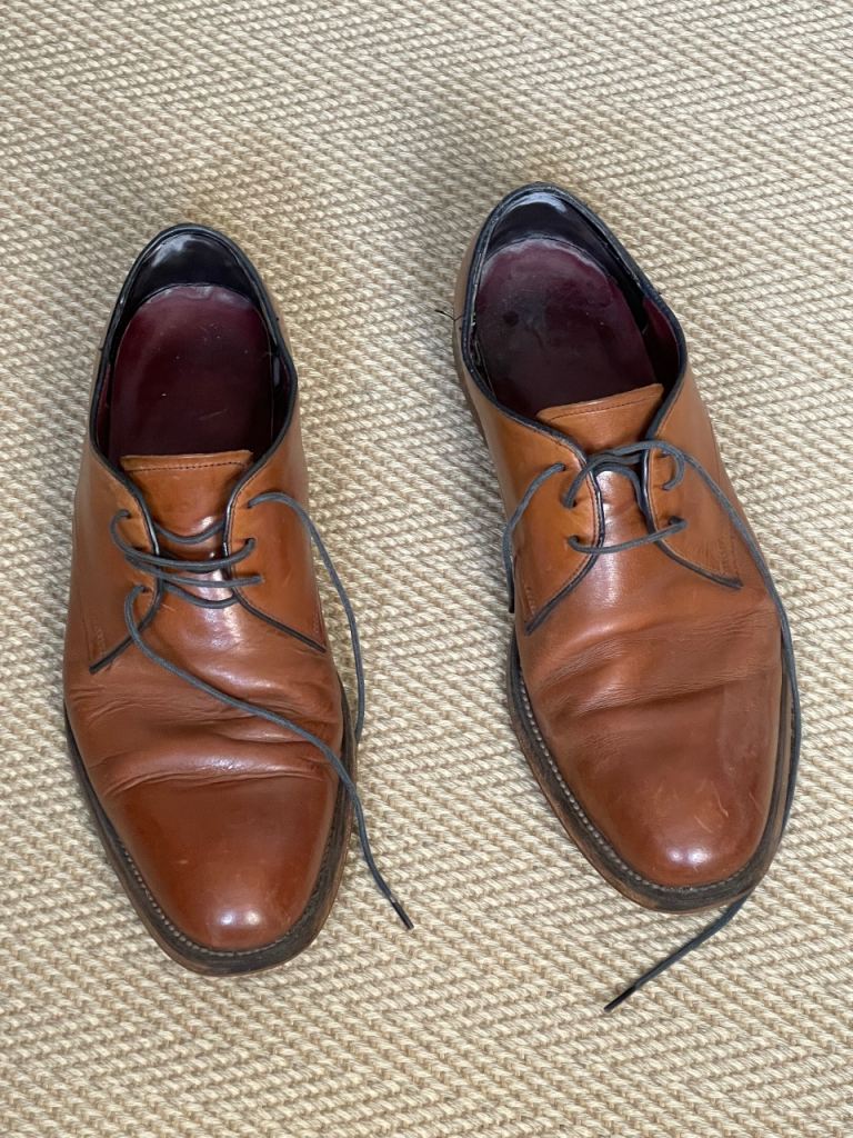 Loakes Mens Shoes - tan leather size 8 uk
