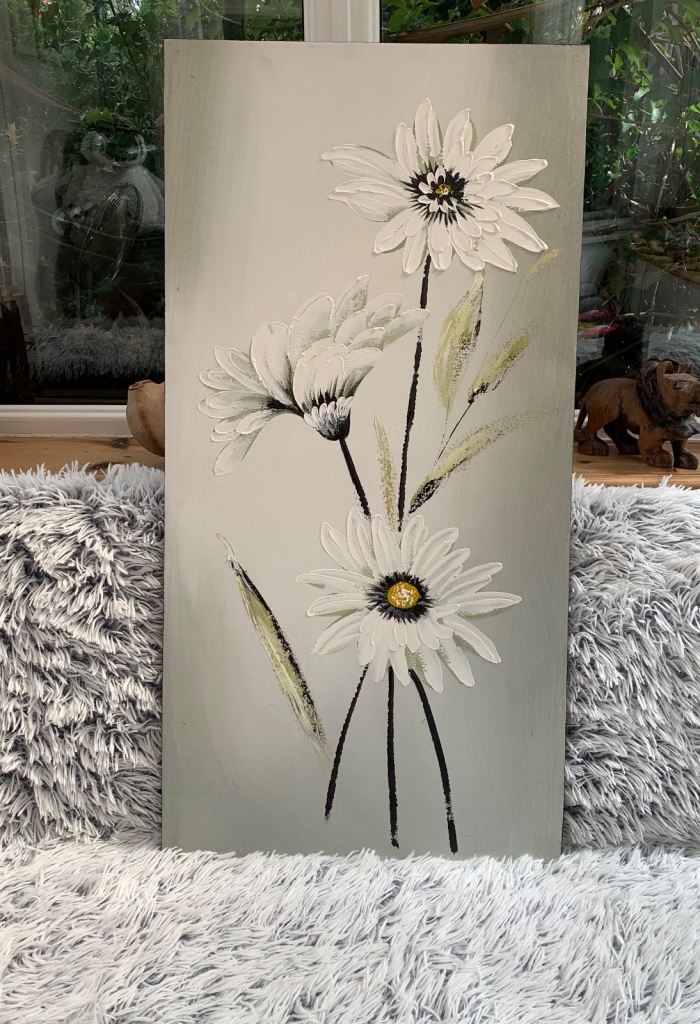 Canvas flower picture 