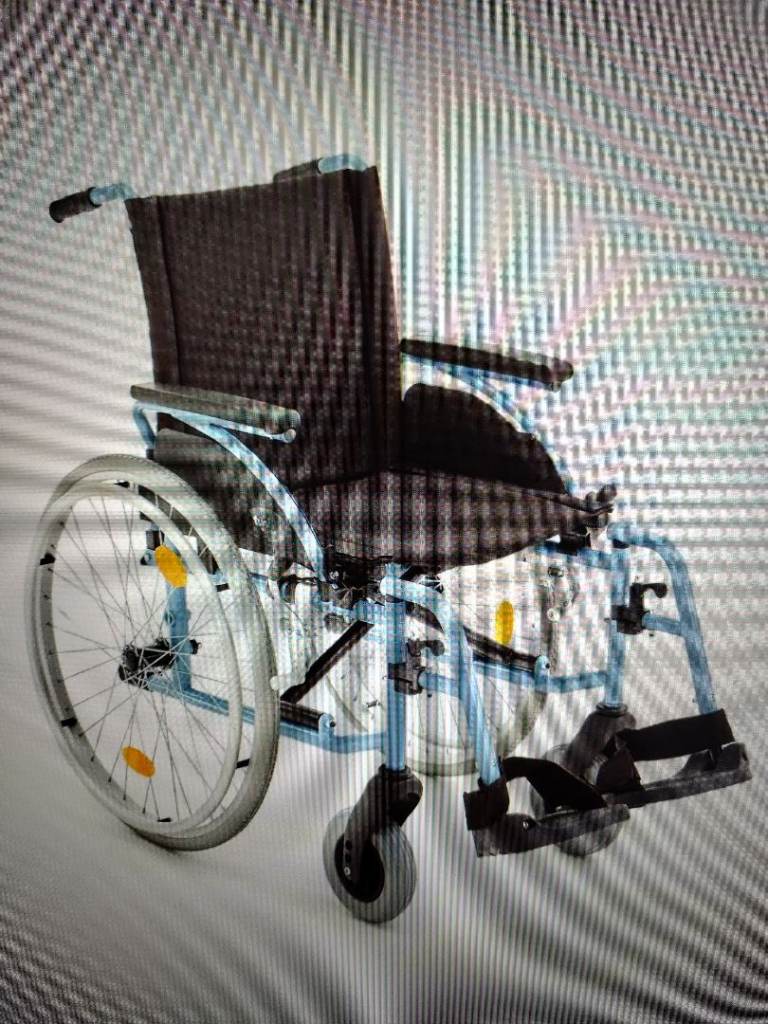 Light Blue Manual Wheelchair – Brand new in box