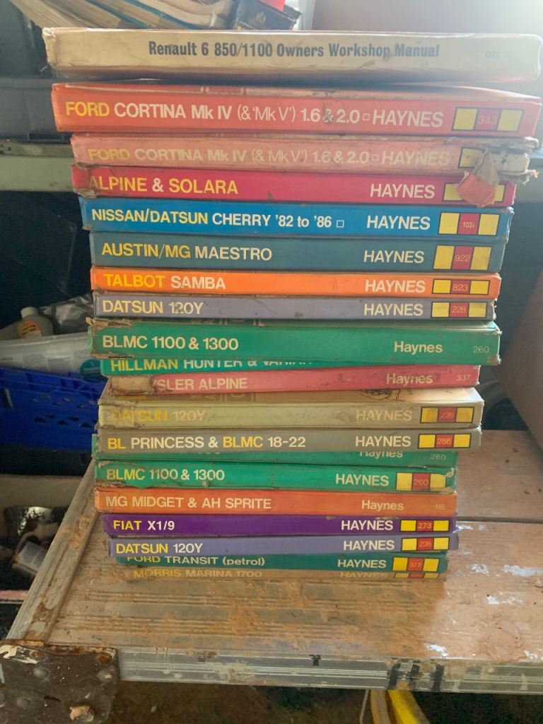 Haynes vehicle manuals 