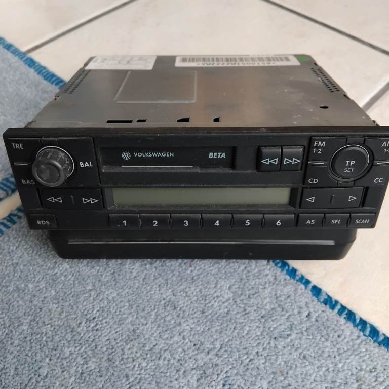 Vintage VW radio/cassette player 