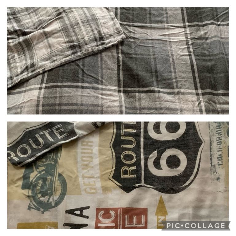 2 x Single Duvet Covers & Matching Pillow Cases