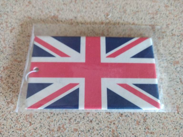 Box of 72 Union Flag Car Fresheners Brand New Sealed - Car Valeter