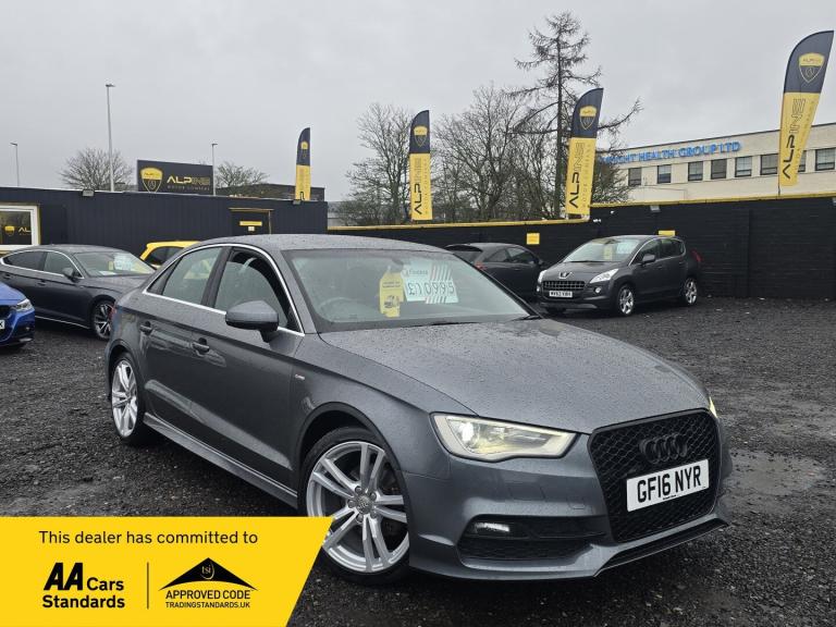 2016 Audi A3 2.0 TDI S Line 4dr [Nav] SALOON Diesel Manual