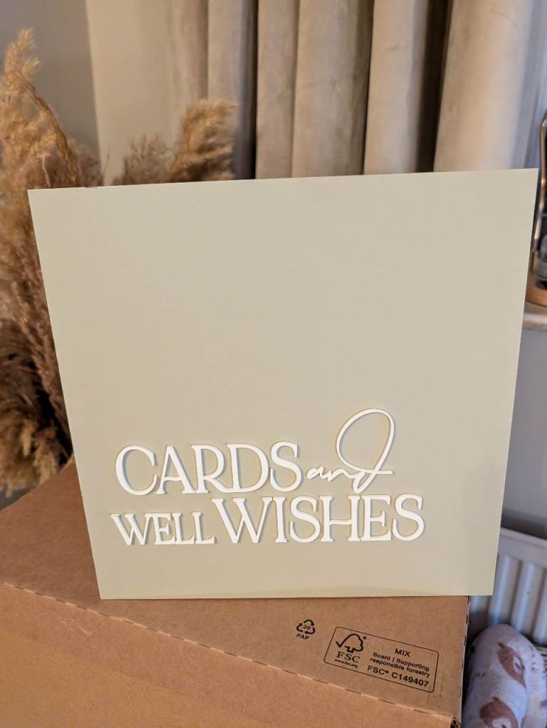 Acrylic card box (wedding / engagement / birthday )