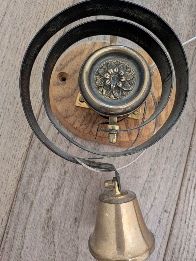 Antique Joseph Wootton Sedgley 1908 Brass Door Bell