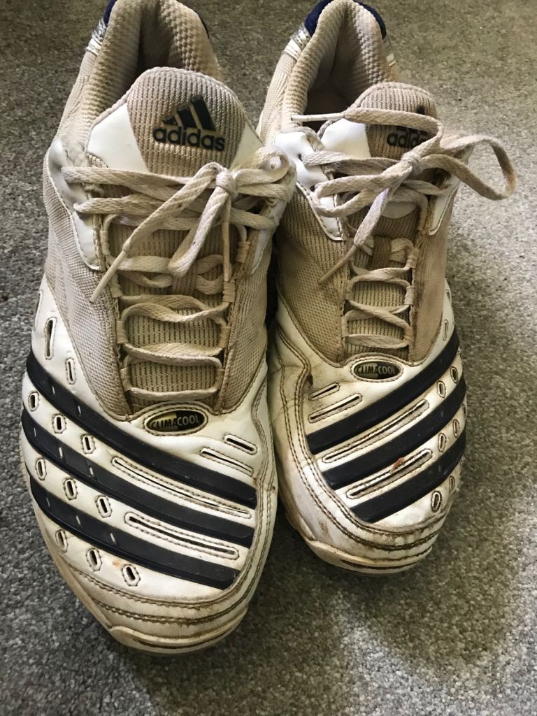 Adidas Cricket Trainers Size 12 UK Fair Condition 