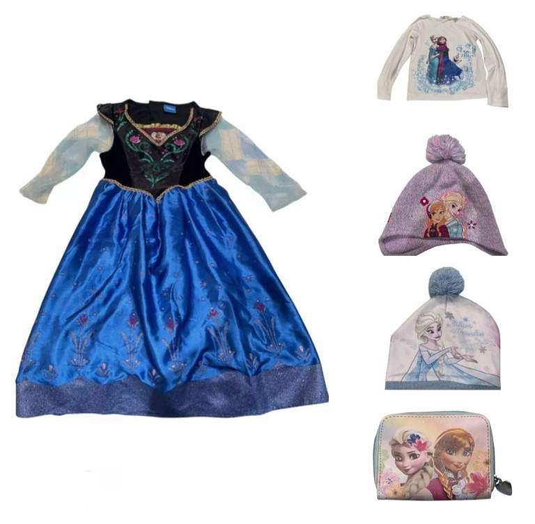 FROZEN Girls Clothes bundle - hat, dress, top etc
