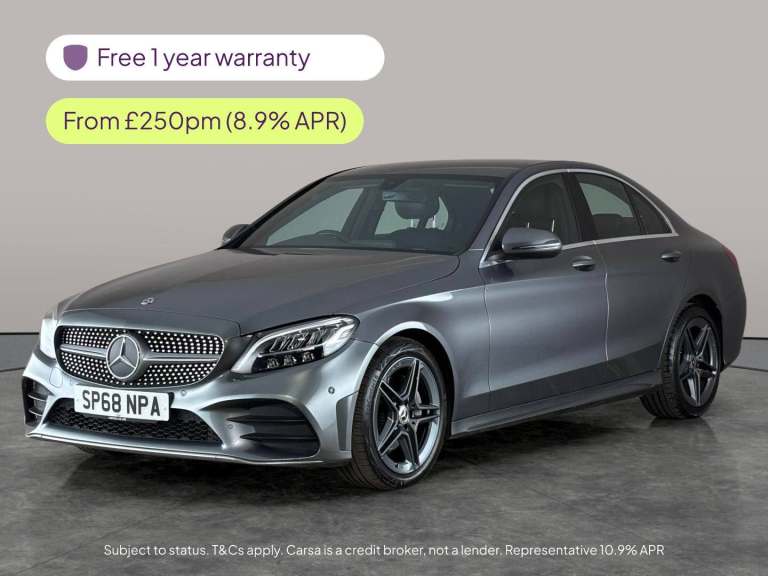 2018 Mercedes-Benz C Class 1.5 C200 MHEV EQ Boost AMG Line Saloon 4dr Petrol G-Tronic+ Euro 6 (s/...