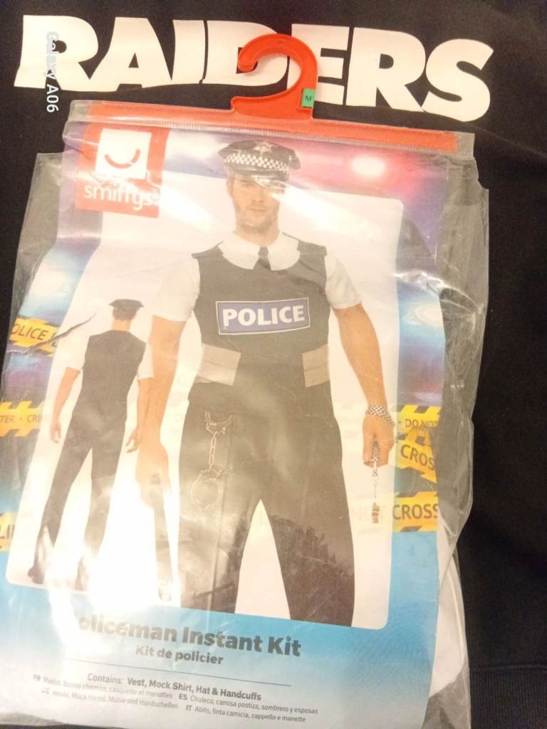 Police Instant Kit Fancy Dress Costume Medium