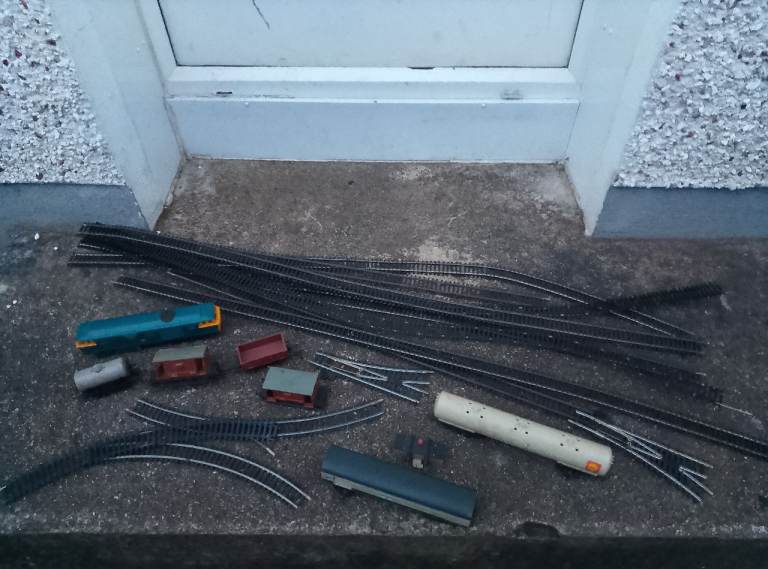 image for Train set with long straight track collection