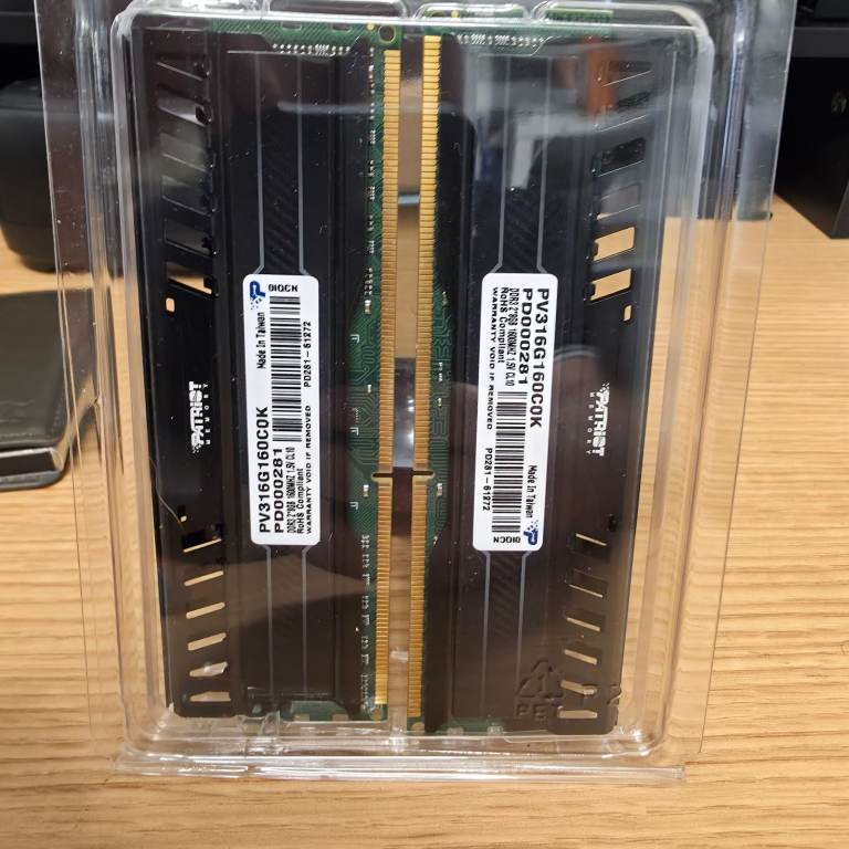 £30 - Patriot Viper 16GB (2x8GB) DDR3 1600MHz PC3-12800 RAM – Unused
